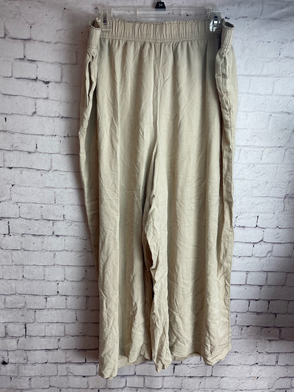 H&M size XL khaki colored loose fit pants
